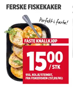 Meny FERSKE FISKEKAKER tilbud