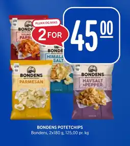 Rema 1000 BONDENS POTETCHIPS tilbud