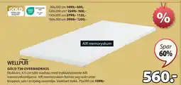 JYSK GOLD T30 OVERMADRASS tilbud