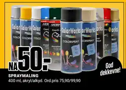 Europris SPRAYMALING tilbud