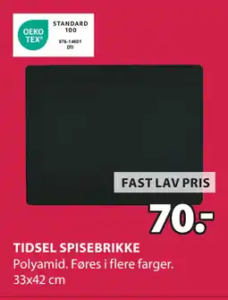 JYSK TIDSEL SPISEBRIKKE tilbud