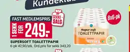 Europris SUPERSOFT TOALETTPAPIR tilbud