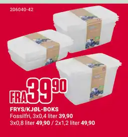 Europris FRYS/KJØL-BOKS tilbud
