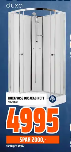 Obs Bygg DUXA VOSS DUSJKABINETT tilbud