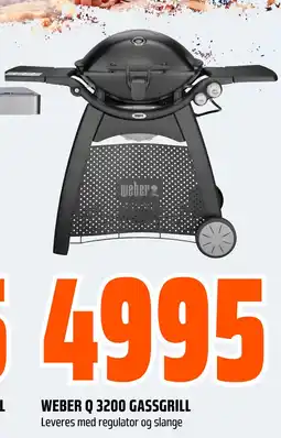 Obs Bygg WEBER Q 3200 GASSGRILL tilbud