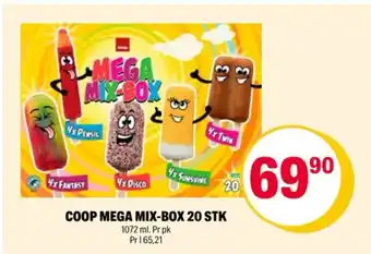 Coop Extra COOP MEGA MIX-BOX 20 STK tilbud