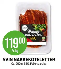 Kiwi SVIN NAKKEKOTELETTER tilbud