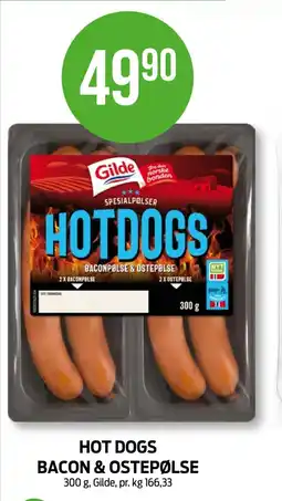 Kiwi HOT DOGS BACON & OSTEPØLSE tilbud