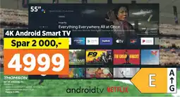 POWER 55" 4K ANDROID TV tilbud
