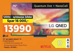 POWER 75" 4K QNED SMART TV 75QNED826RE tilbud