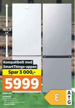 POWER SAMSUNG KOMBISKAP RB34C600EWWEF tilbud