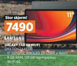 POWER SAMSUNG GALAXY TAB S9 WI-FI SMX710NZAAEUB tilbud