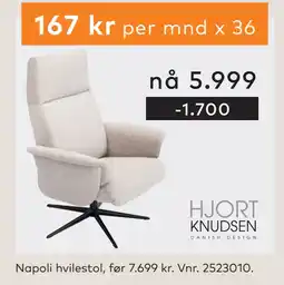 Skeidar Napoli hvilestol tilbud