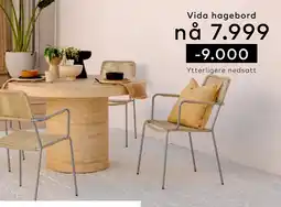 Skeidar Vida hagebord tilbud