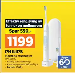 POWER ELEKTRISK TANNBØRSTE tilbud