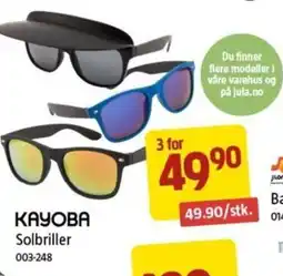 Jula KAYOBA Solbriller tilbud