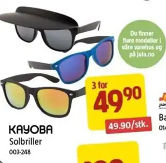 Jula KAYOBA Solbriller tilbud