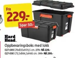 Jula Oppbevaringsboks med lokk tilbud