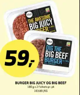 Bunnpris Folkets burger tilbud