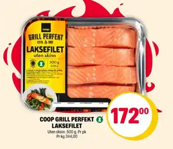 Coop Extra Coop laksefilet tilbud