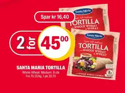 Coop Extra Santa maria tortillas tilbud