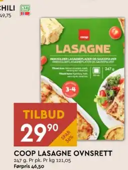 Coop Mega Coop lasagne tilbud