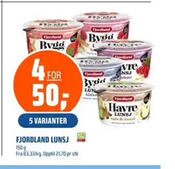 Coop Obs Fjordland havrelunsj eple & kanel tilbud