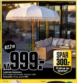 Europris Ukjent parasoll tilbud