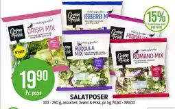 Kiwi Grønn og frisk salat tilbud