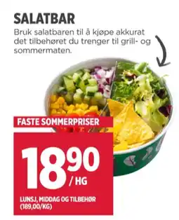 Meny Ukjent salat tilbud