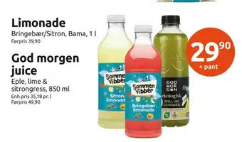Joker Bama bringebær lemonade tilbud