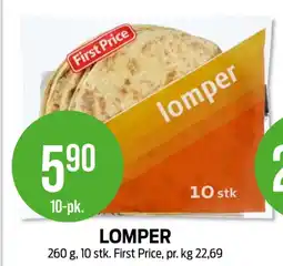 Kiwi First price lomper tilbud