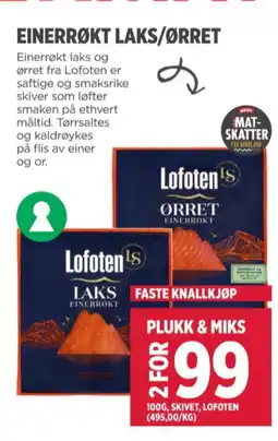 Meny Lofoten laks tilbud