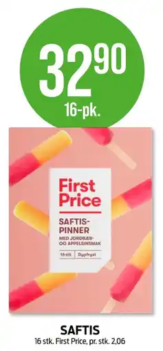 Kiwi First price saftispinner tilbud