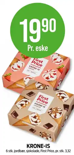 Kiwi First price sjokoladeisvafler tilbud