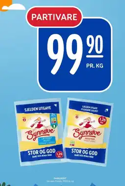 Rema 1000 Synnøve finden gulost tilbud