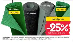 Rusta Ukjent kunstgress tilbud
