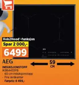 POWER Aeg platetopp tilbud