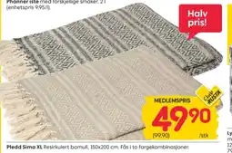 Rusta Ukjent pledd tilbud