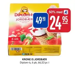 Rema 1000 KRONE IS JORDBÆR Diplom-is tilbud