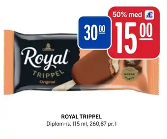 Rema 1000 ROYAL TRIPPEL Diplom-is tilbud