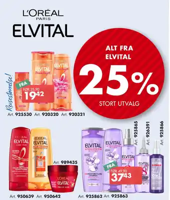 Sparkjøp ALT FRA ELVITAL tilbud