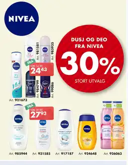 Sparkjøp DUSJ OG DEO FRA NIVEA tilbud