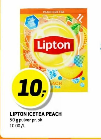 Bunnpris Lipton icetea peach tilbud