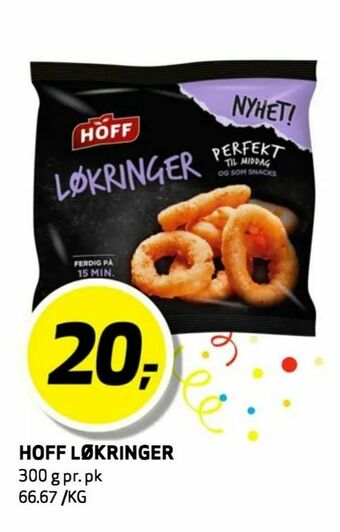 Bunnpris Hoff løkringer tilbud