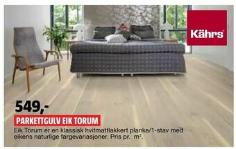 Bauhaus Parkettgulv eik torum tilbud