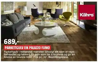 Bauhaus Parkettgulv eik palazzo fumo tilbud