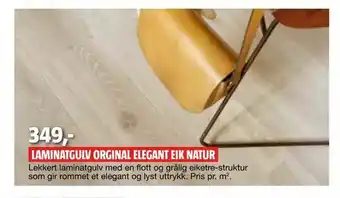 Bauhaus Laminatgulv orginal elegant eik natur tilbud