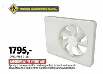 Bauhaus Baderomsvifte vario wifi tilbud
