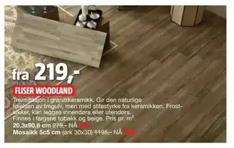 Bauhaus Fliser woodland tilbud